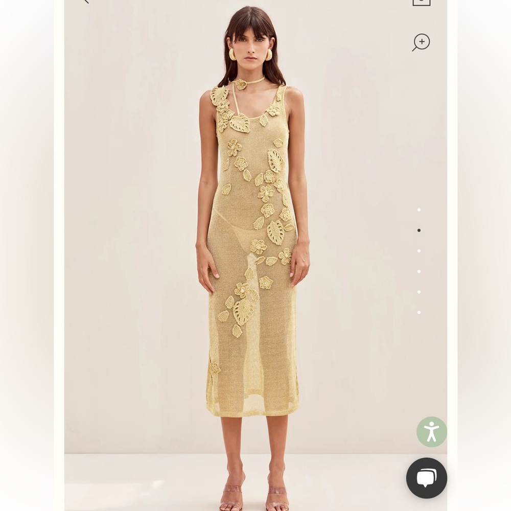 Cult Gaia PEMMA CROCHET DRESS